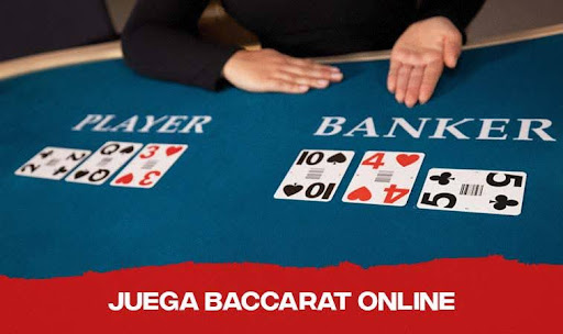 Crupier en mesa de baccarat