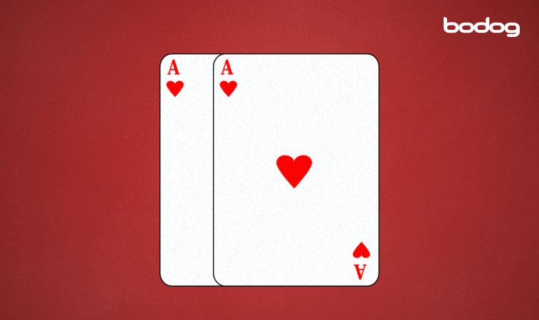 Mano de baccarat con par perfecto del jugador