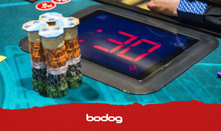 como usar o Action Clock no poker
