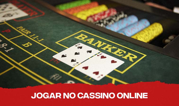 mesa de Baccarat com cartas na aba Banker