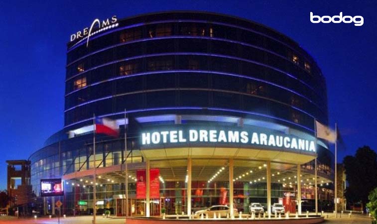 parte da frente do hotel Dreams Araucania
