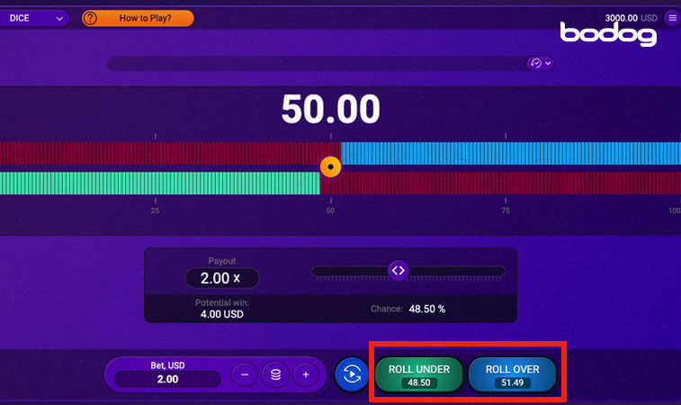 Pantalla del juego Dice mostrando como jugar