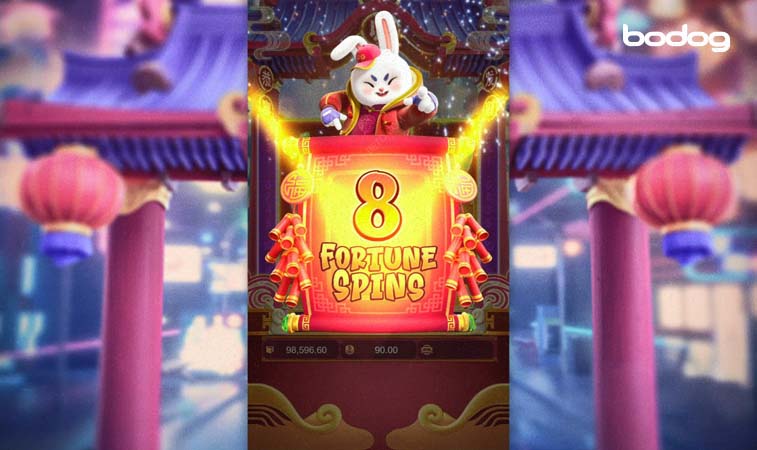 Portada del slot Fortune Rabbit mostrando función Rabbit Feature