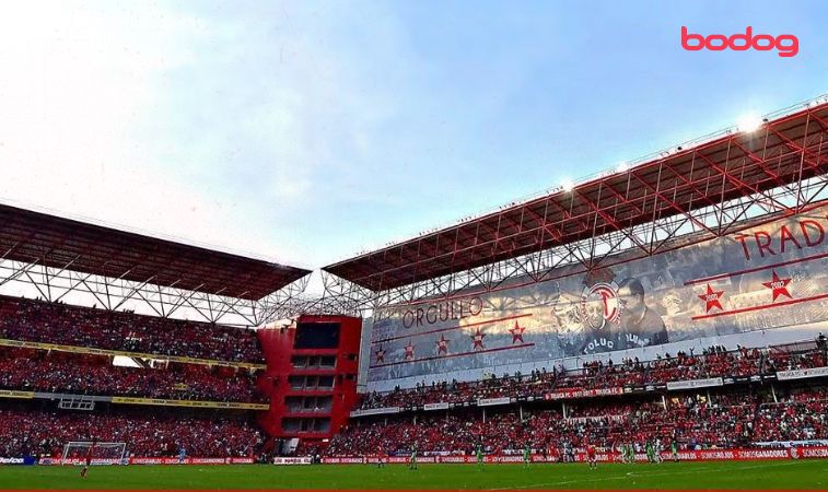 Estadio Nemesio Díez con hinchas del Toluca